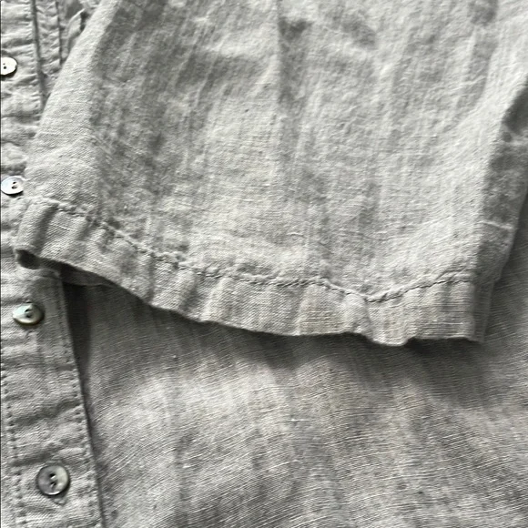 Ruby Rd Gray Linen Top - Picture 10 of 13
